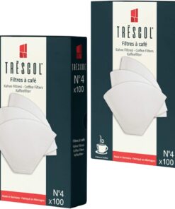 Kahve Filtresi 4 Numara (Büyük Boy) Beyaz Kağıt 2X100 200'lü Paket