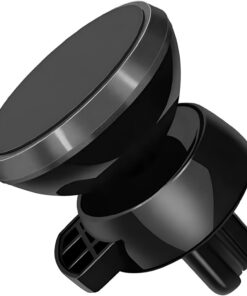 Araç Telefon Tutacağı Güçlü Mıknatıs / 360° Dönme/Metal Gövde, Manyetik Cep Telefonu Tutacağı, Tüm Telefonlar için Gösterge Panelinde Yapıştırma, 6 Mıknatıslı Son Teknoloji, Siyah