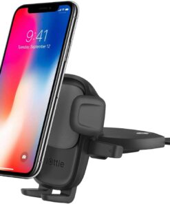Easy One Touch 5 CD Yuvası Araç Tutucu, iPhone, Samsung, Moto, Huawei, Nokia, LG, Akıllı Telefonlar, Siyah, Dash için