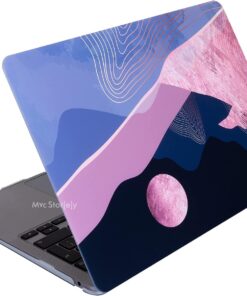 Macbook Air M1 Kılıf 13 inç WaveLayers01NL (TouchID'li M1 Air) A2337 A2179 A1932 ile Uyumlu Pembe