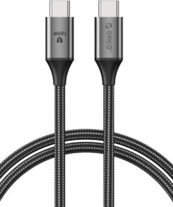 100W 5A PD Type-C to Type-C Hızlı Şarj ve Data Kablosu Siyah 1 Metre