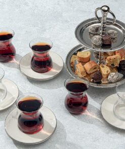 Suzanne Platin 6 Kişilik Çay Takımı