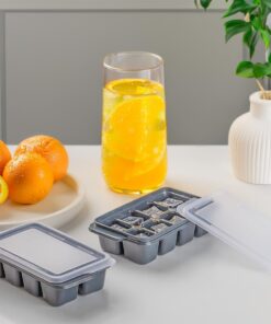 TOPTAN Mini Yapışmaz Silikon 2 Adet Bas Çıkar Buz Kalıbı- Silikon Buz Kalıbı Buzluk Bpa Içermez