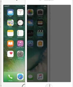 Apple iPhone 7 Plus Privacy 5D Gizlilik Filtreli Cam Ekran Koruyucu Beyaz [iPhone 7 Plus ile Uyumlu Ekran Koruyucu]