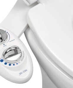 Bidet Neo 185 Bidet Kendi Kendini Temizleyen Çift Başlıklı Manuel Tuvalet Aparatı, Beyaz