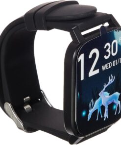 4U K1 Akıllı Saat, IP68, Siyah, (Android ve iPhone Uyumlu)