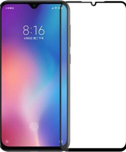 Xiaomi Mi 9 SE Tam Kaplayan Temperli Cam Ekran koruyucu Siyah [Mi 9 SE ile Uyumlu Ekran Koruyucu]