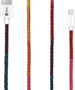 Handmade CC-003 Handmade Rainbow Micro Android Şarj ve Data Kablosu, 100 cm