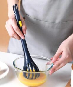 2'si 1 Arada Sihirli Çırpıcı ve Makarna Maşası Pratik Yumurta Sos Krema Karıştırıcı