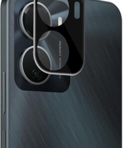 Vivo Y16 Kamera Lens Koruma Camı V2 Siyah [Y16 ile Uyumlu Ekran Koruyucu - Siyah]