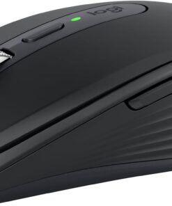 MX Anywhere 3S Sessiz Kompakt Kablosuz Mouse, 8.000 DPI Sensör ile Tüm Yüzeylerde Kullanım, MagSpeed Elektromanyetik Kaydırma Özelliği, USB C, Bluetooth, Windows PC, Linux, Chrome, Mac, Siyah
