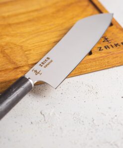 Santoku Ahşap Saplı Şef Bıçağı - 18cm Paslanmaz Çelik