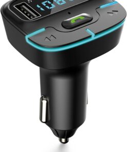 F9 Araç Fm Transmitter 5.3 Bluetooth Araç Kiti Usb Type-C Hızlı Şarj Çıkışlı Çakmaklık Girişli (F9)