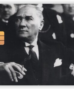 Aksesuar Mustafa Kemal Atatürk Kart Kaplama Sticker Kart Etiketi