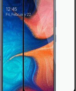 Samsung Galaxy A20e Tam Kaplayan Temperli Cam Ekran Koruyucu Siyah