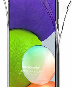Samsung Galaxy A22 4G için Kılıf 6 Tarafı Tam Full Koruma 360 Clear Soft Şeffaf [Galaxy A22 4G ile Uyumlu Kılıf - Şeffaf]