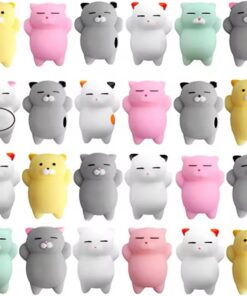 Adet Sevimli Squishy Kedi Oyuncaklar, Sukuşi Yumuşak , Stres Önleyici Oyuncaklar, Çocuklar ve Yetişkinler için Sıkmalı Oyuncaklar, Rahatlatıcı, Kawaii Cats, Tembel Kedi