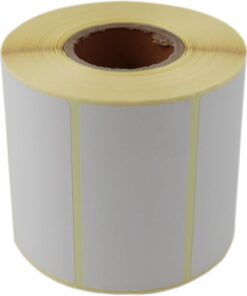 etiketler , hazır al hızlı al Eko Termal Etiket 80mm x 40mm Ruloda 1000 Adet 40mm Kuka Çapında Direk Termal Transfer Etiketi, Beyaz