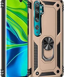 Xiaomi Mi Note 10 Vega ile Uyumlu Silikon Gold Cep Telefonu Kılıfı