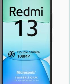 Xiaomi Redmi 13 4G Tempered Glass Cam Ekran Koruyucu [Redmi 13 4G ile Uyumlu Ekran Koruyucu - Şeffaf]