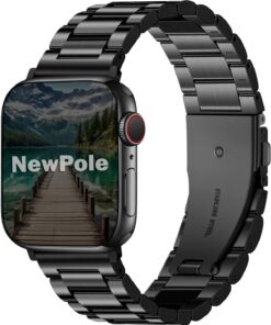 Watch 46mm 45mm 44mm 42mm 49mm Uyumlu Kordon Stal Baklalı Çelik Kordon Rahatsız Etmeyen Apple Watch Ultra 2/1 10 9 8 SE 7 6 5 4 3 2 1 Uyumlu Kordon