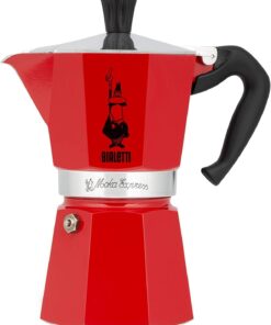 4942 Moka Express Kahve Pişirici, 3 Bardak, Kırmızı