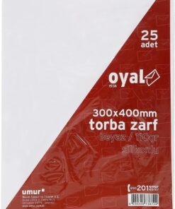 Torba Zarf f30X40Beyaz, 110 gr, Silikonlu, 25'li
