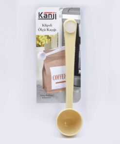 Klipsli Çay Kahve Ölçü Kaşığı - Krem