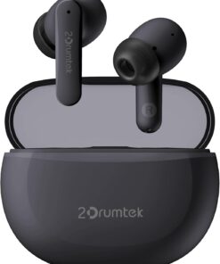 TECH 2DRUMTEK B25 True Wriless TWS Kulaklık, Bluetooth 5.2, Hibrit Aktif Gürültü Önleme, Toza ve Suya Dayanıklı (IPX4), Kulakiçi, Gri