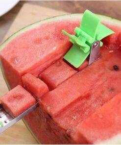 Home Karpuz Dilimleme Aleti, Döner Başlıklı Karpuz Dilimleyici, Paslanmaz Çelik, Mutfakta Kolay ve Hızlı Dilimleme İçin Ergonomik Tasarım