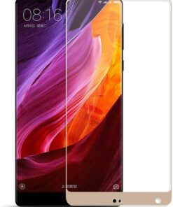 Xiaomi Mi Mix Uyumlu Full Kaplayan Temperli 5D Ekran Koruyucu Cam (Gold)
