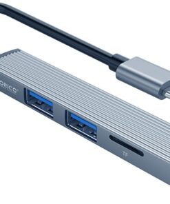 Type-C to 3 Portlu USB 3.0 Çoklayıcı TF Micro SD Kart Okuyucu Hub