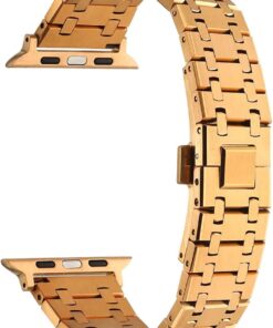 Apple İle Uyumlu Watch 38mm/40mm KRD-83 Metal Kordon Rose Gold