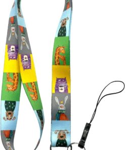 Sevimli Hayvanlar Boyun ipi ve Telefon Askısı Lanyard