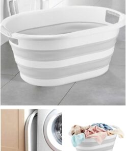 Kapısı Katlanabilir Silikon Akordiyon Çamaşır Sepeti Sele 27 L (27 Litre)