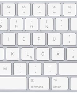 Sayısal Tuş Takımlı Magic Keyboard: Bluetooth, şarj edilebilir. Mac, iPad ve iPhone ile çalışır; Almanca, Gümüş Rengi
