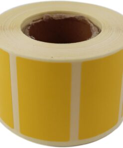 etiketler , hazır al hızlı al Kuşe Sarı Renk Baskılı Etiket 50mm x 30mm Ölçülerinde 1000 Adet 40mm Kuka Çapında Kendinden Yapışkanlı Rulo Etiket (Sarı)