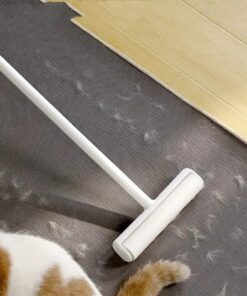 Toplayıcı Rulo ve Kedi Köpek Tüyü Tiftik Toplayıcı Kıyafet Toz Toplama Rulosu Yapışkanlı ve Saplı XL