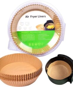Adet Yuvarlak Hava Fritözü Airfrayer Tek Kullanımlık Parşömen Kağıdı - 20 cm