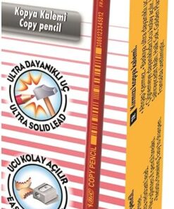 Evolution Kırmızı Kopya Kalemi 12'li Kutu,Kıymık Oluşturmaz, Çiğnemeye Karşı Dayanıklı, Kolay Açılır