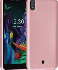 Matte Silicone LG K20 2019 için Kılıf Rose Gold [K20 2019 ile Uyumlu Kılıf - Rose Gold]