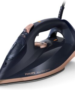 7500 Serisi Buharlı Ütü, 3200W, 55g/dk Sürekli Buhar, SteamGlide Elite Taban, 260g Şok Buhar, Mavi/Altın Rengi, 300ml'lik Ekstra Geniş Su Haznesi, DST7510/80