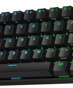 K530 Pro Draconic%60 BT Türkçe Q Klavye/Kablolu / 2,4 GHz Kablosuz Mekanik, 61 Tuş, Hot-Swap Özellikli RGB Oyun Klavyesi, Dokunsal Kahverengi Anahtarlı, Windows/Mac/Android için