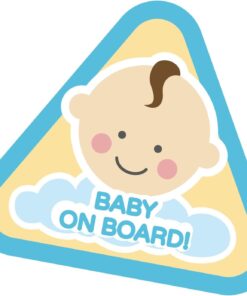 Master Baby On Board Boy Sticker Arabada Bebek Var Erkek 12 X 12 Cm