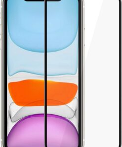 Apple iPhone 11 (6.1'') Tam Kaplayan Temperli Cam Ekran Koruyucu Siyah [iPhone 11 ile Uyumlu Ekran Koruyucu]