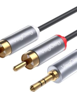 3.5mm Aux To 2 RCA Hi-Fi Ses Kablosu 15 Metre