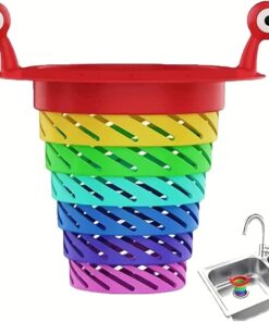 Renkli Plastik Katlanabilir Kolay Takıp Çıkarılabilir Duş Lavabo Banyo Balkon Gider Süzgeci