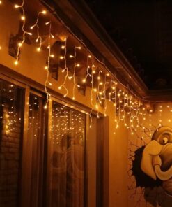 8 Fonksiyonlu Dekoratif Saçak Led Sarkıt Perde Led Eklenebilir Led Süsleme Led Peri Led Işık Ledli Işık Yılbaşı Led Yılbaşı Işık Yılbaşı Süsü (4 Metre)