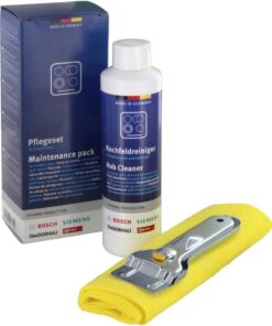 /Siemens 6900311502 cam seramik ocaklar için bakım seti, 1 x 250 ml cam seramik temizleyici, metal kazıyıcı ve temizleme bezinden oluşur, orijinal no.: 311502