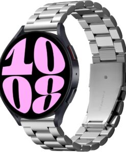 Galaxy Watch Seri 47mm/46mm/45mm/44mm/43mm/42mm/41mm Kordon Kayış Band Modern Fit (20mm) Silver - AMP03870